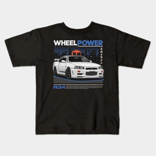 Skyline GTR R34 Kids T-Shirt